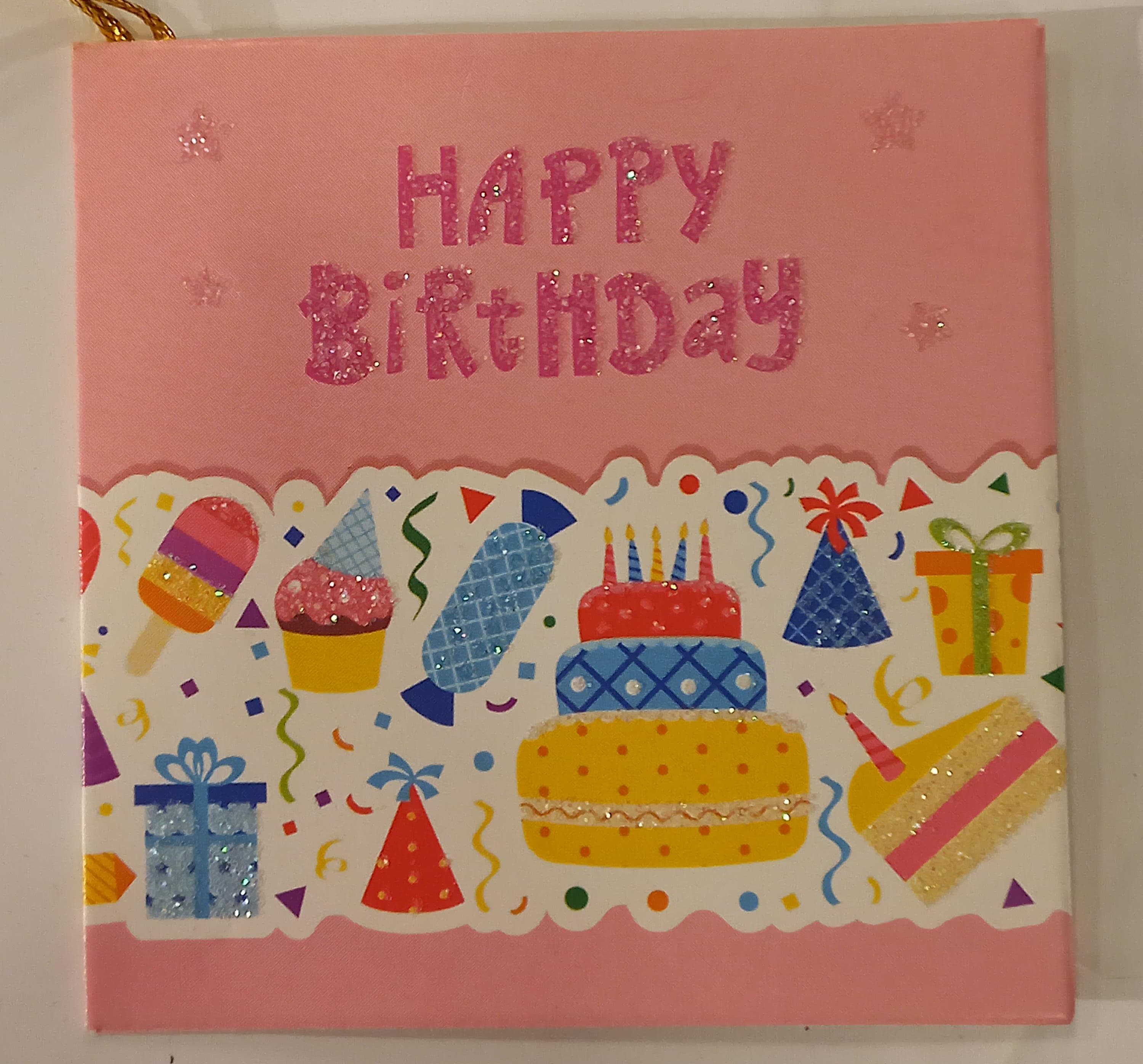 Happy Birthday Gift Bag Greeting Card