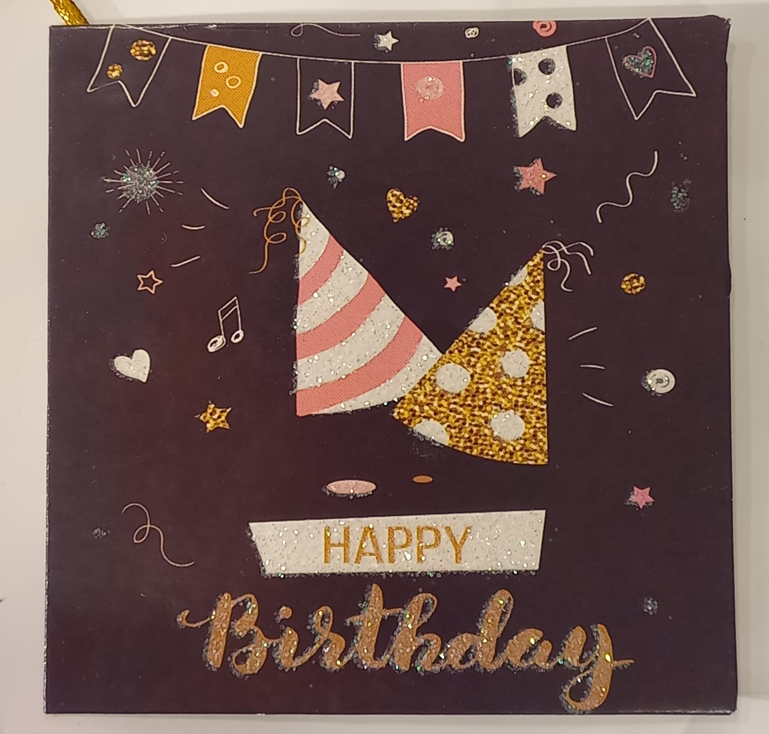 Happy Birthday Gift Bag Greeting Card