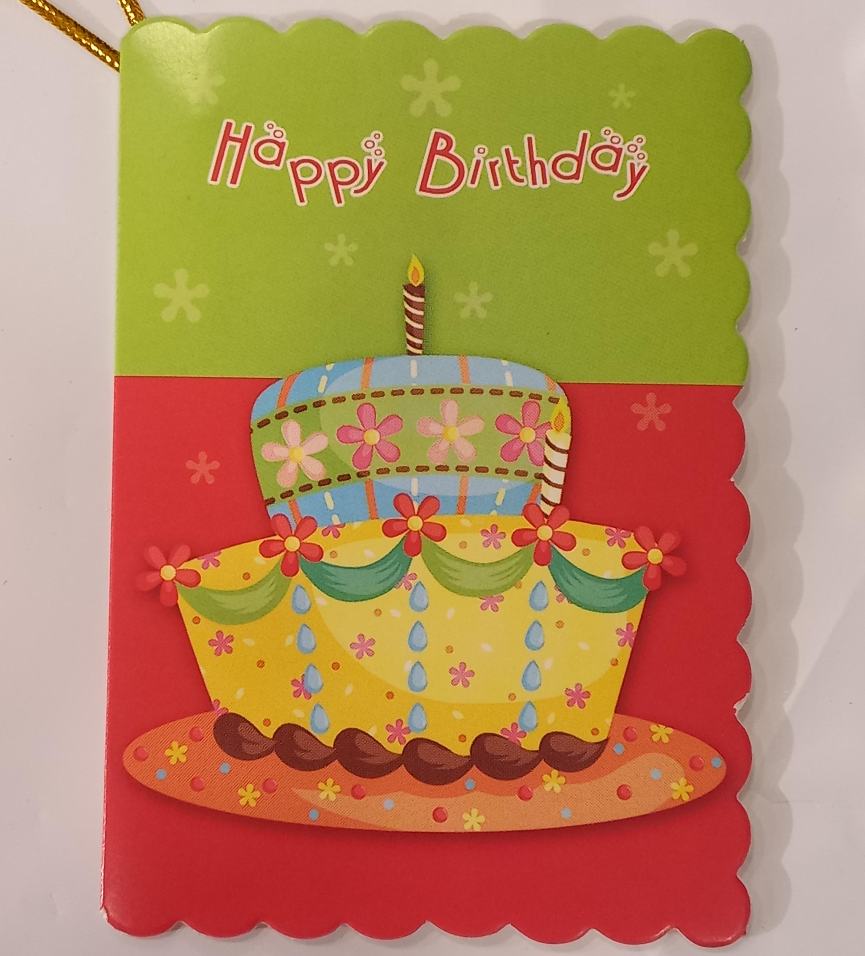 Small Happy Birthday Greeting Card