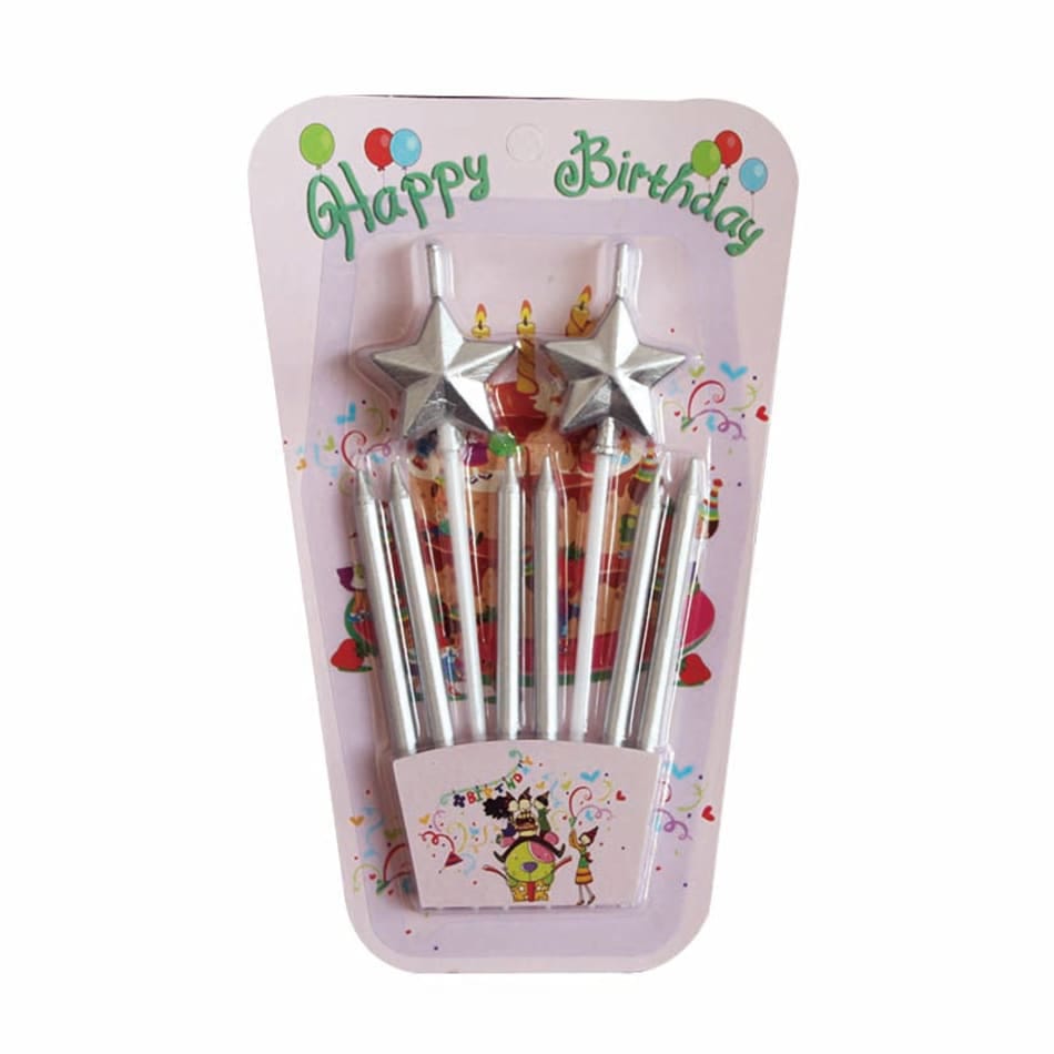 Star & Regular 8PCS Candles