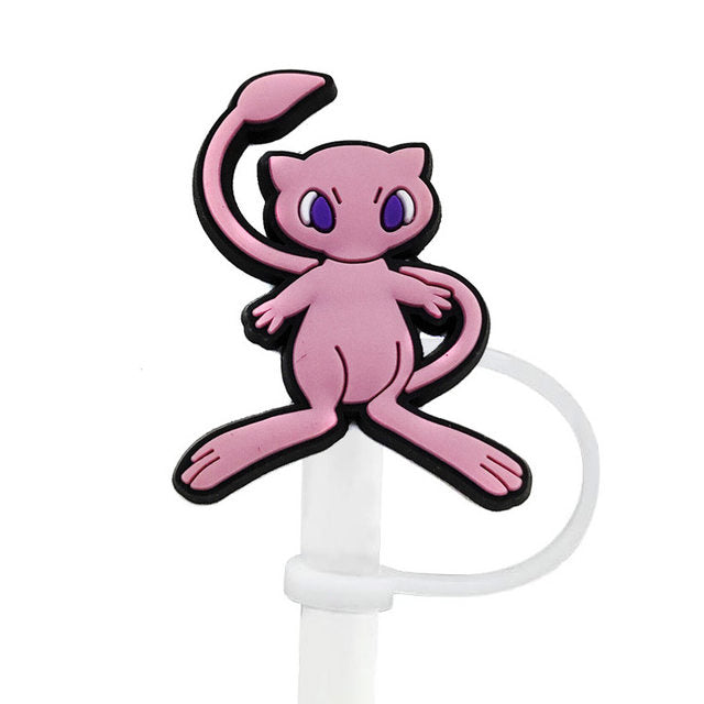 P0kemon Characters Straw Cover Caps Toppers for Tumbler