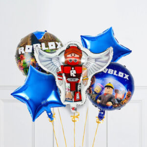 Roblox Double Sided Wing Character 5pc Foil Balloon Set