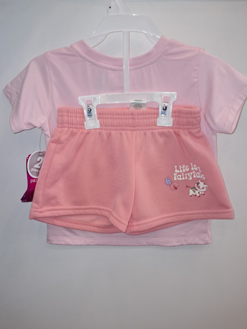 Moana & Ariel Pink 2PC Outfit Set