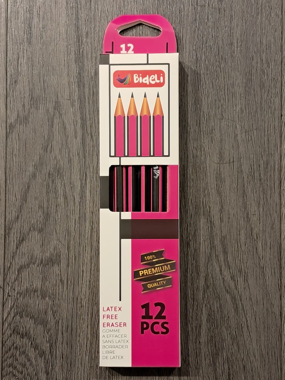 Bideli Latex Free Eraser Pencils (12PCS)