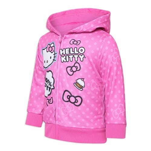 Sanrio Hello Kitty Pink 3D Zipper Hoodie