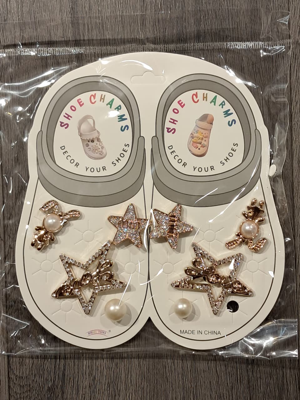 Gold Sylish Decorative Croc Charms