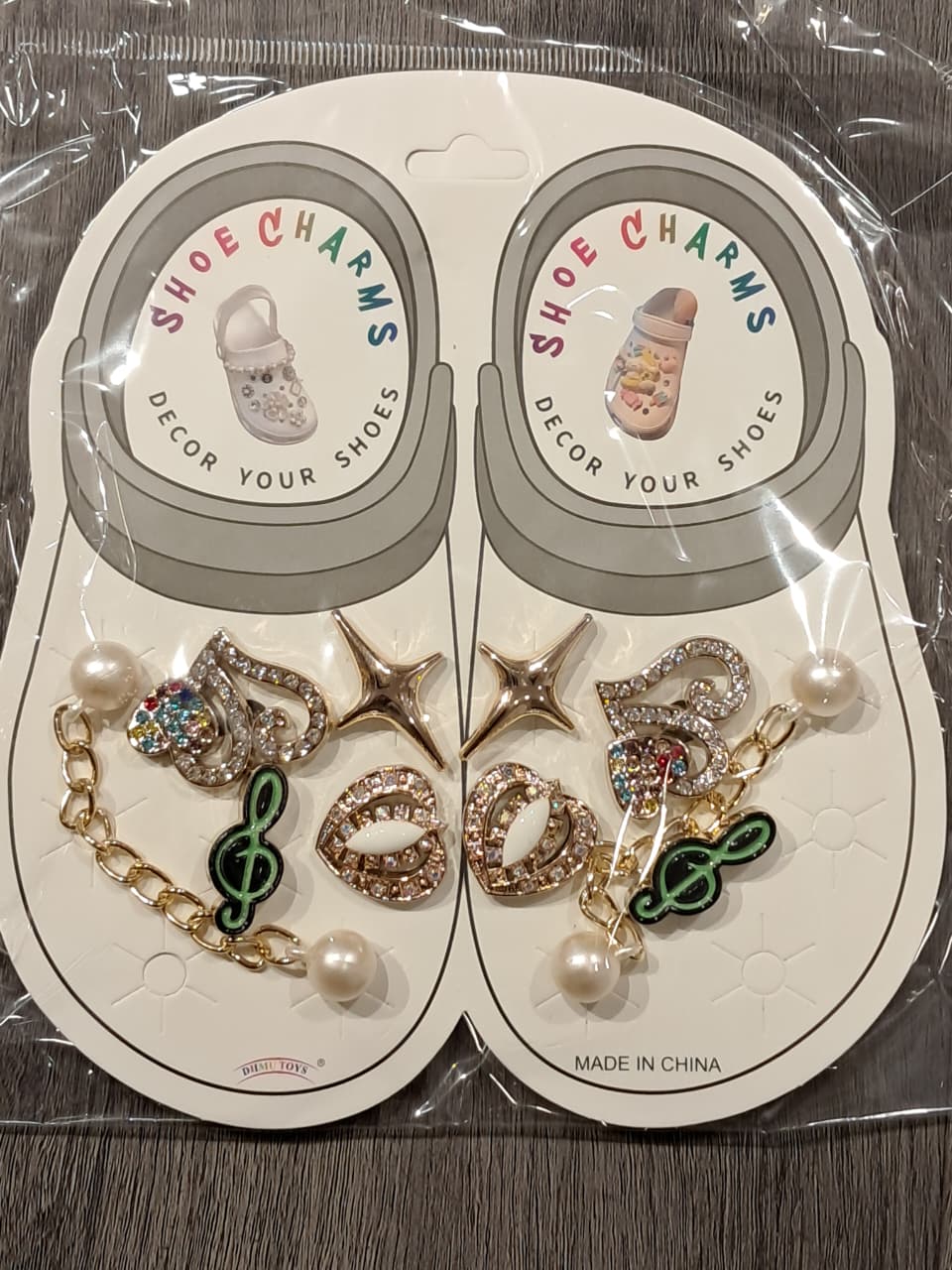 Gold Sylish Decorative Croc Charms