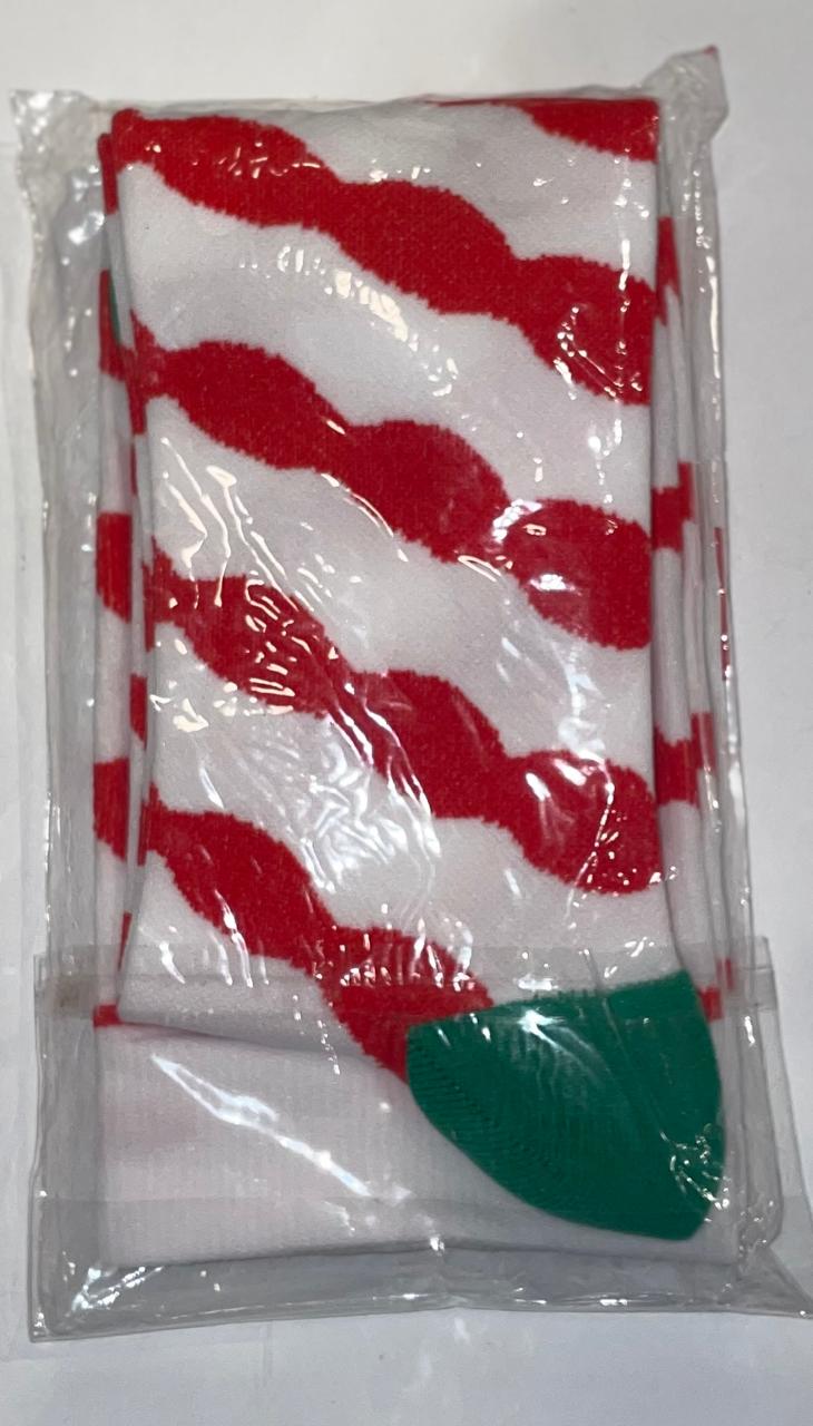 ELF Striped Christmas Socks