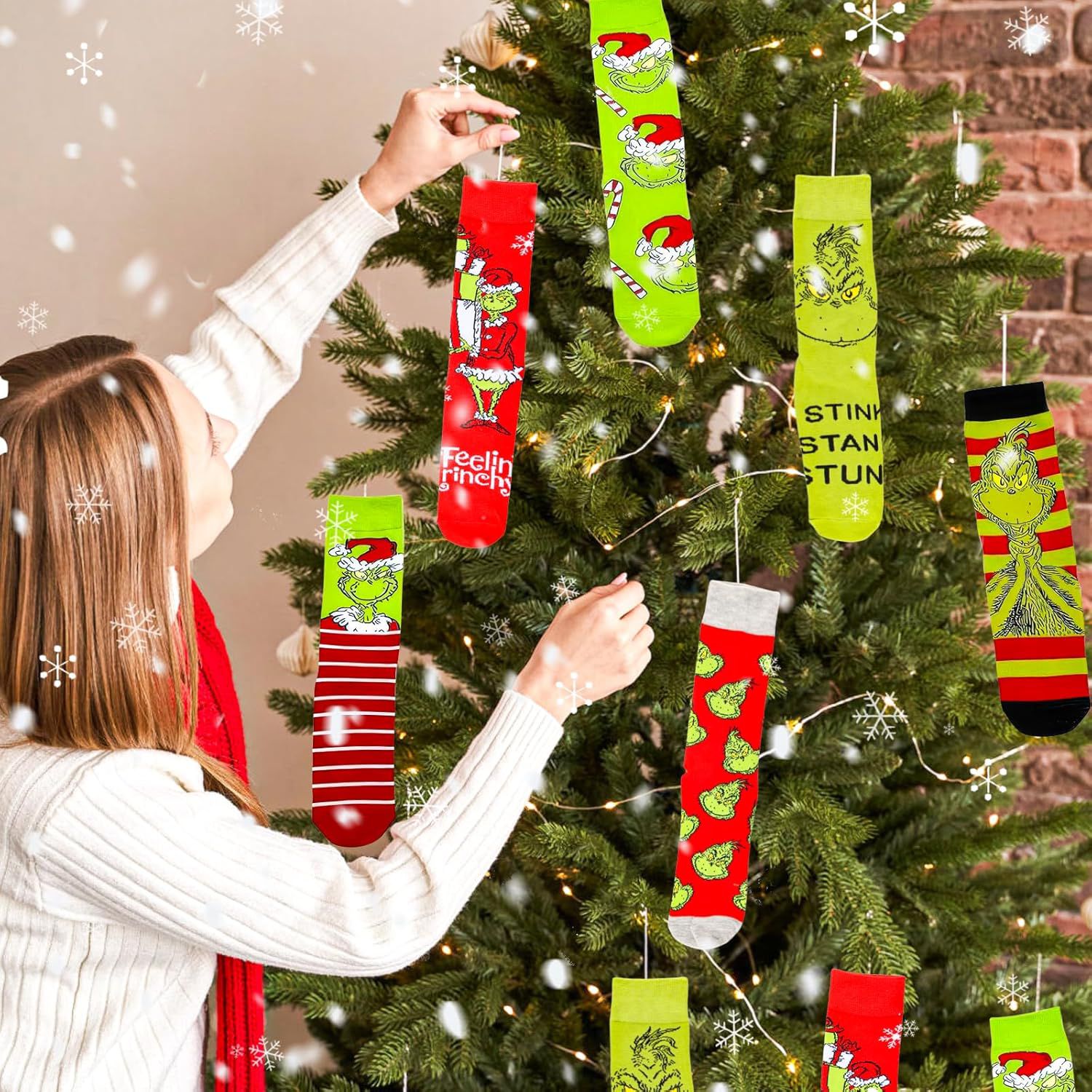 Grinch Festive Socks (1 pair)