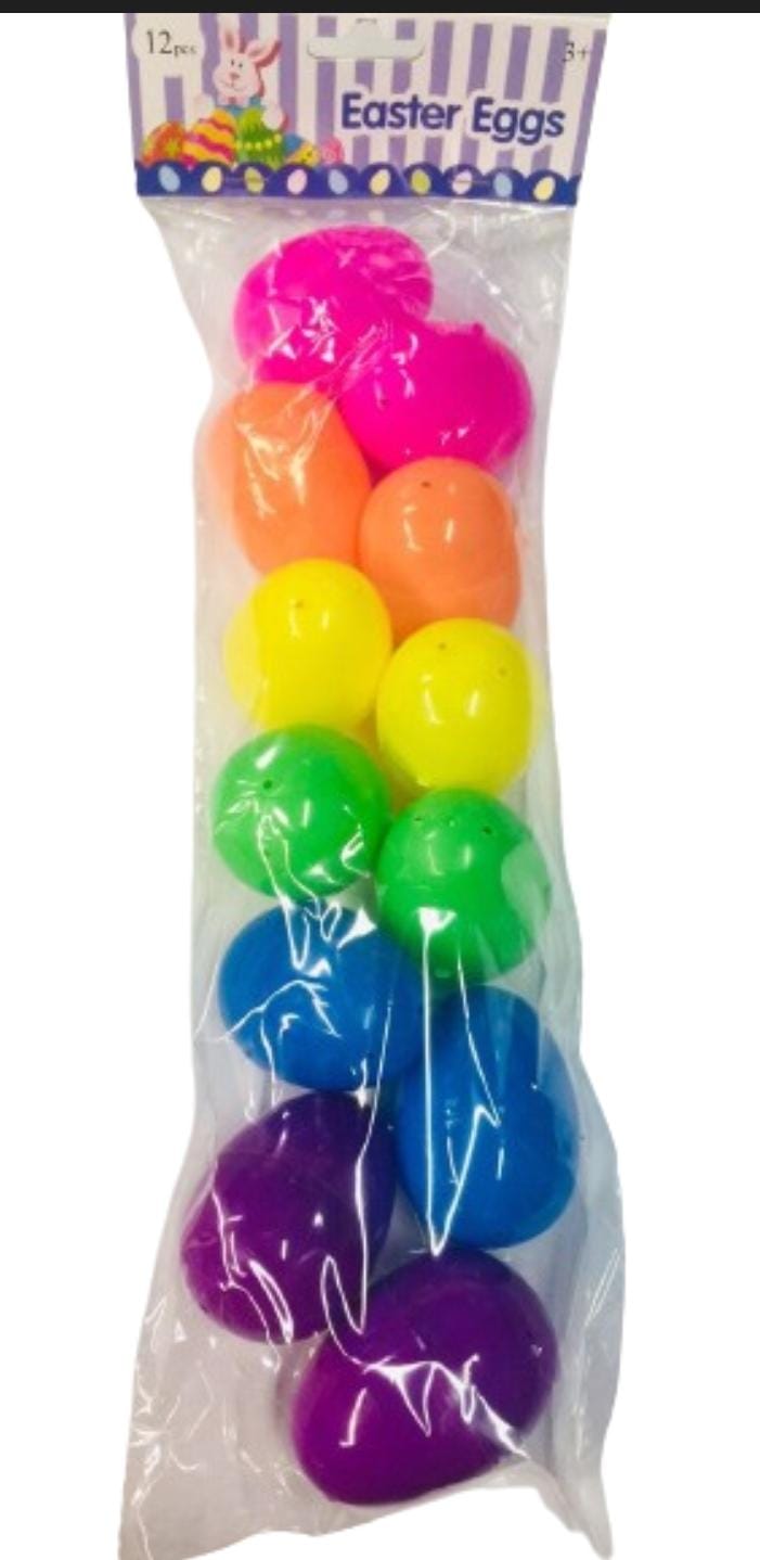 Easter Eggs Design 1 (12 pieces)-Party Decorations-Preppy Kids Trinidad-Preppy Kids Shop