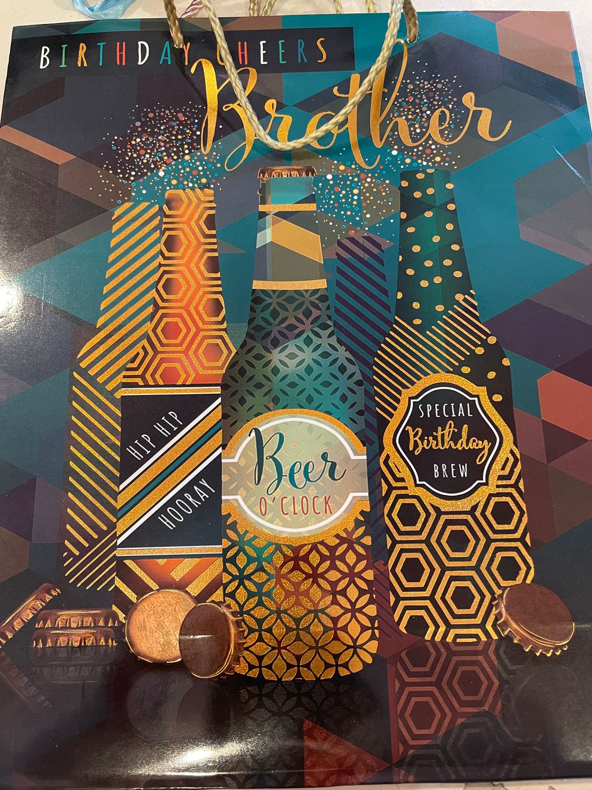 Pattern Medium Happy Birthday Gift Bag