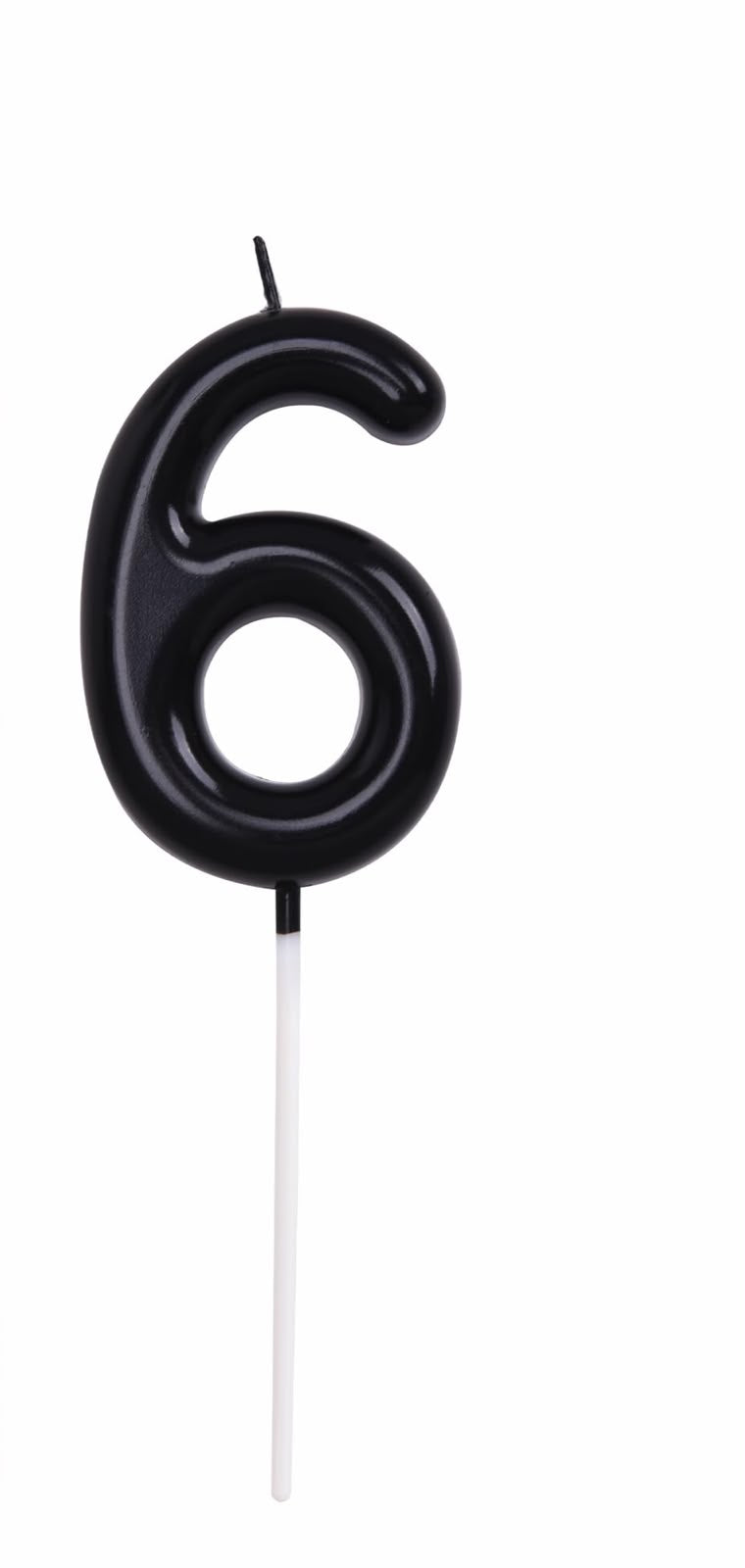Black Number Candles 0-9