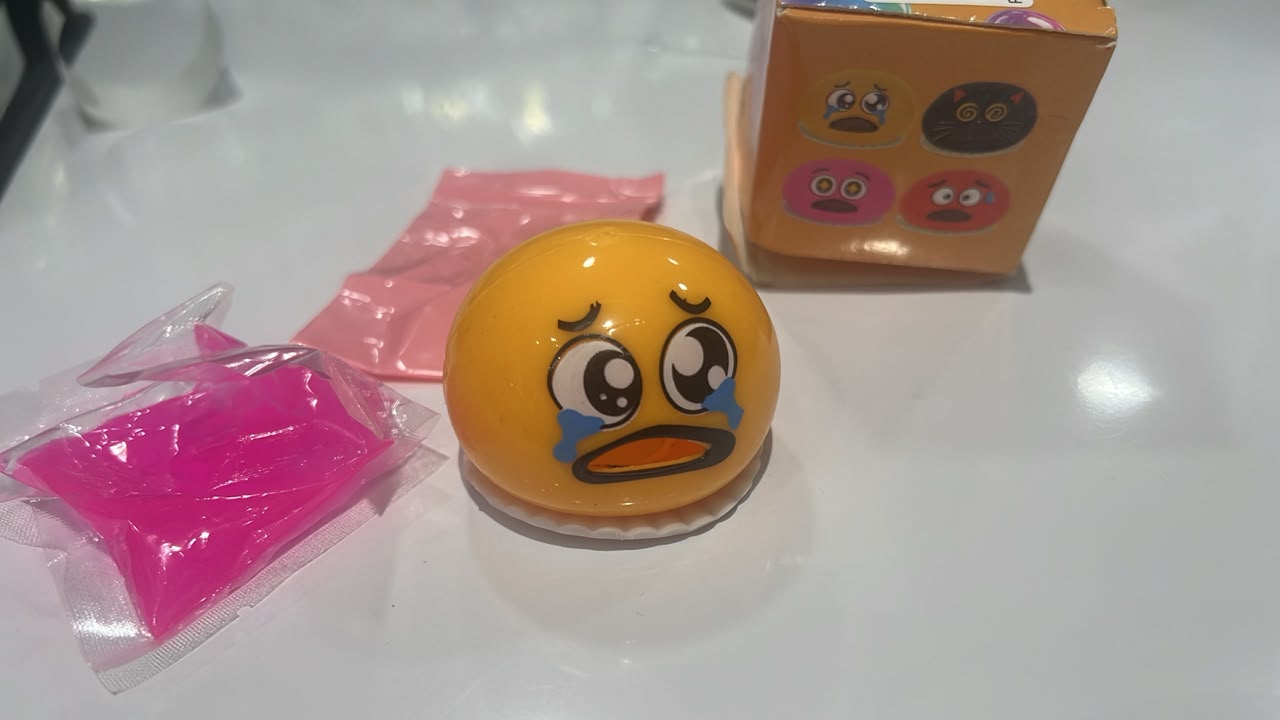 Puking Egg Yolk Stress Ball Yellow Egg Sulking King