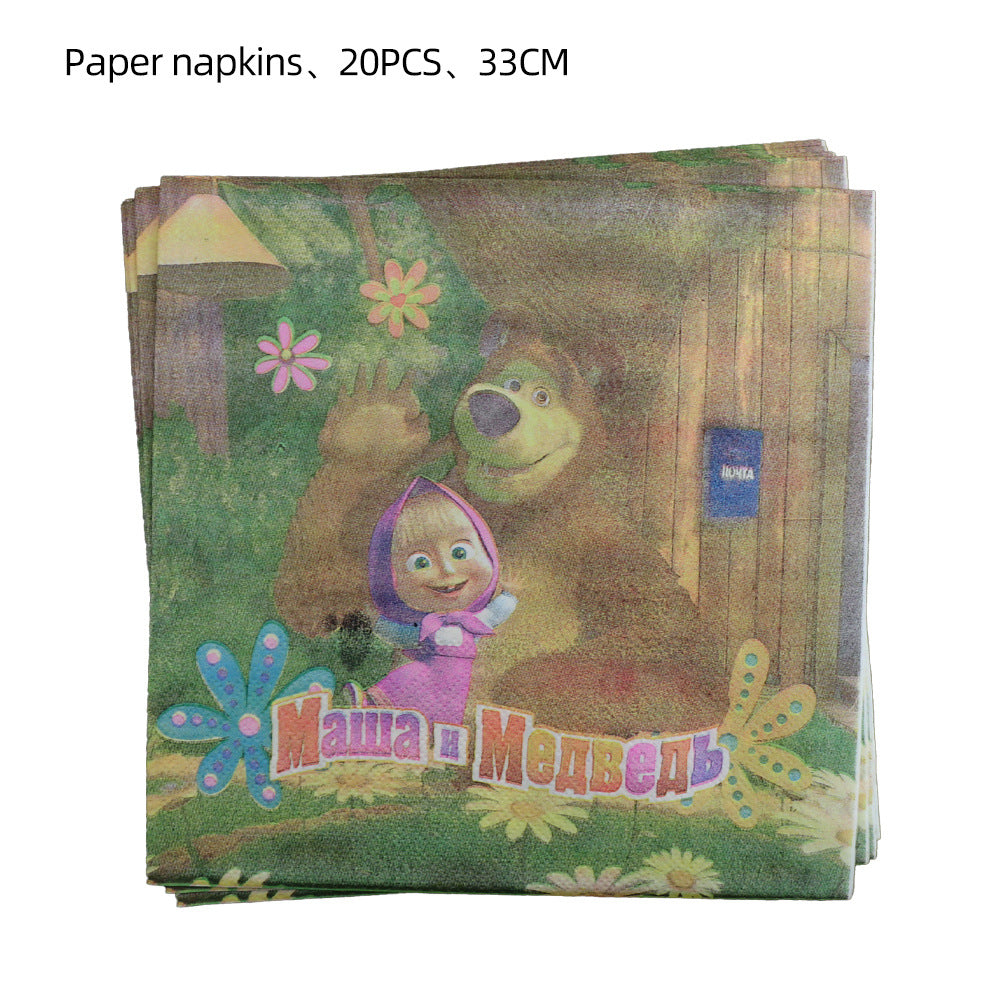 Masha and the Bear Ultimate Party Decoration Package