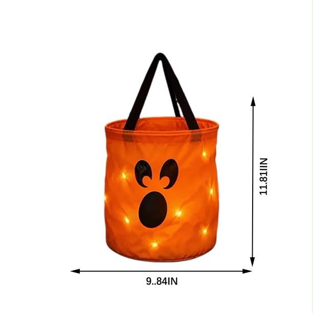 LED Light Halloween Candy Bags
