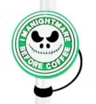 The Nightmare Before Christmas Straw Cover Caps Toppers for Tumbler