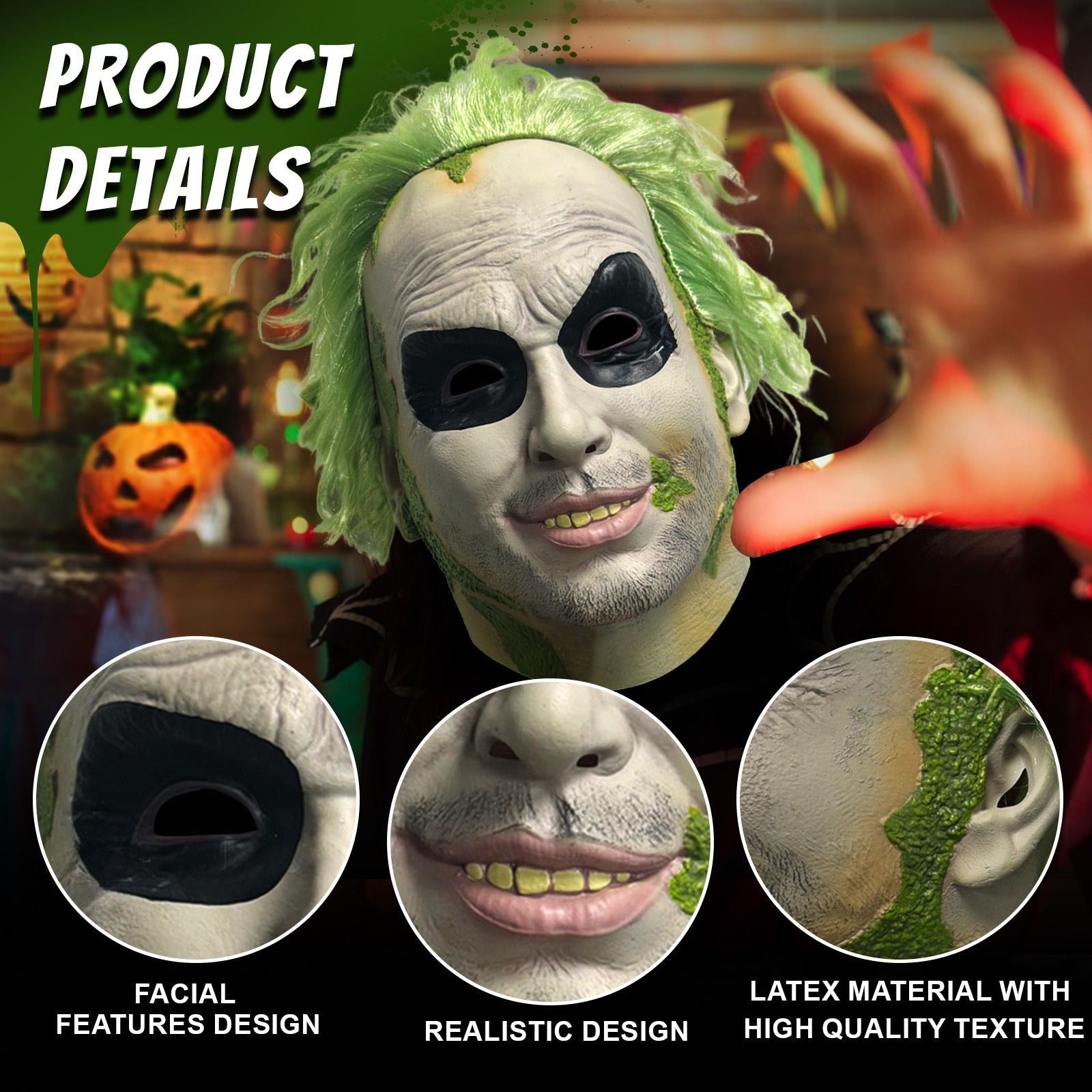 Beetlejuice Mask - Preppy Kids (Grand Bazaar)