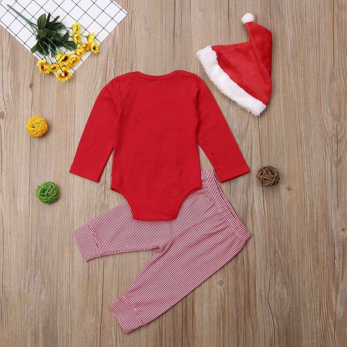 My First Christmas Onesie 3pc Set outfit