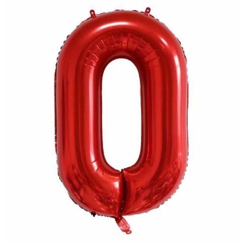 40" Number Red Foil Helium Balloons (40 inch) 1 to 9 - Preppy Kids (Grand Bazaar)