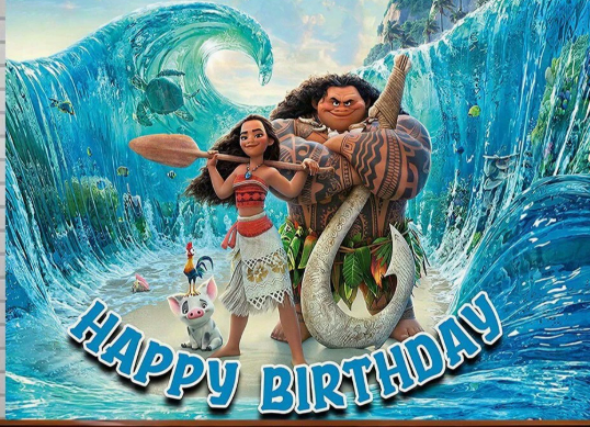 Moana Party Decoration Package With Backdrop