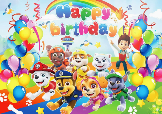 Paw Patrol Ultimate Balloon Package With Backdrop