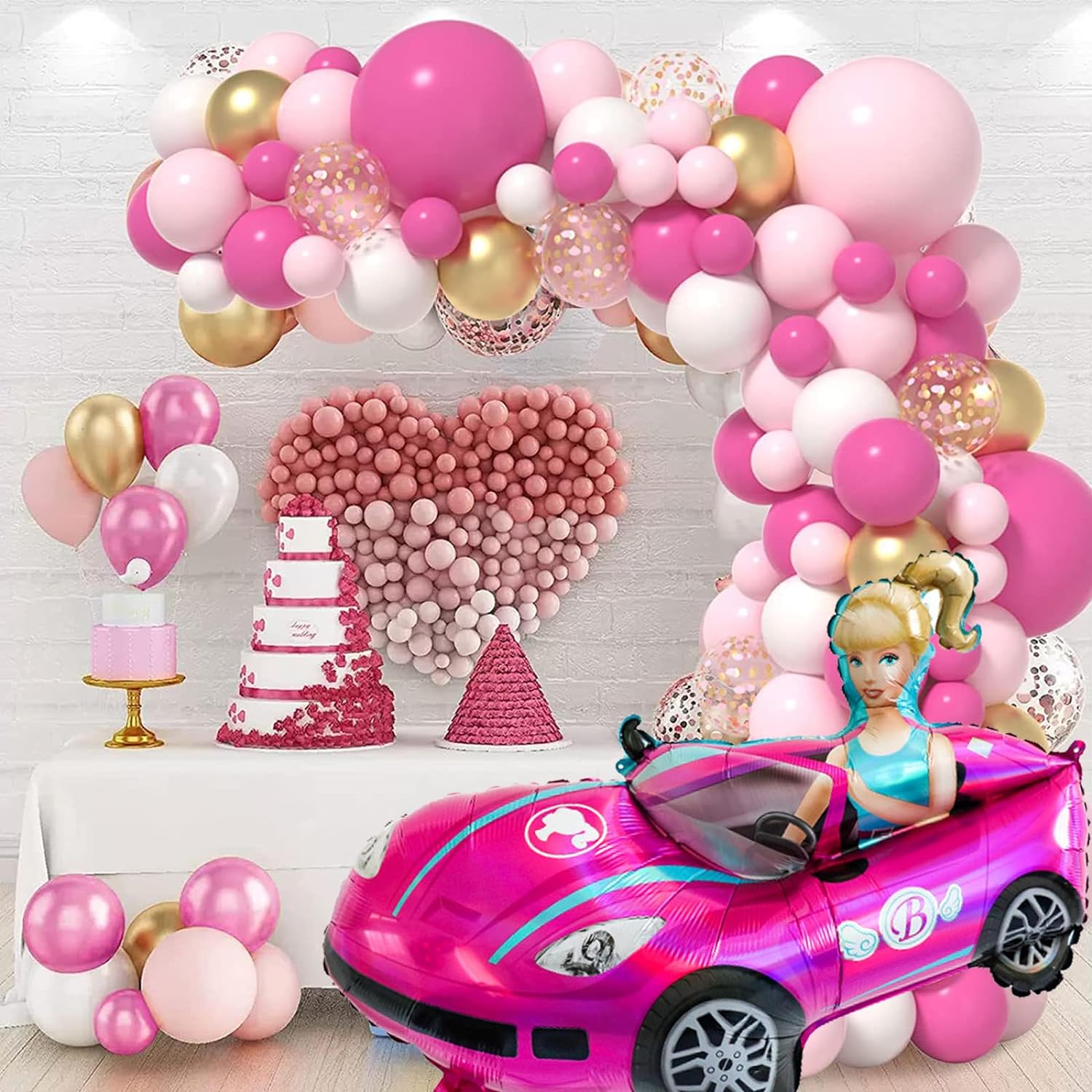 Barbie Car Foil Balloon