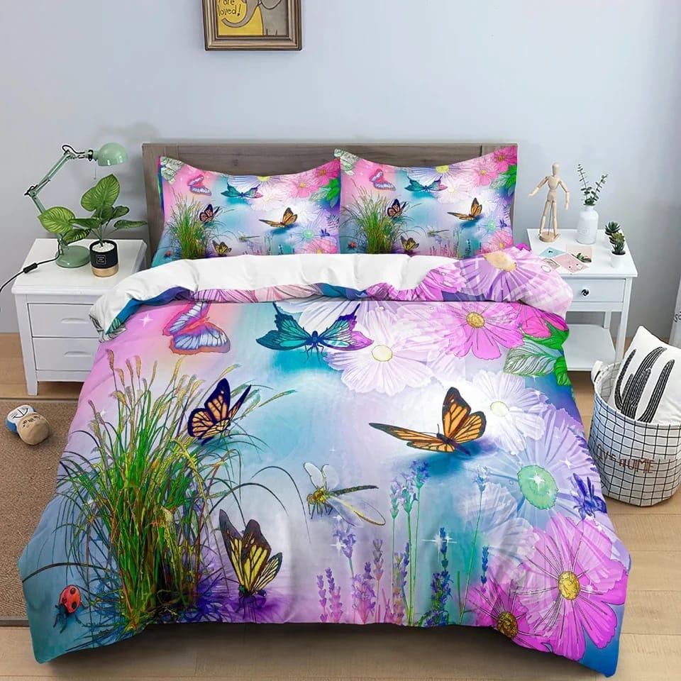 No. 91 Butterfly Charming Comforter Bed Set - Preppy Kids (Grand Bazaar)