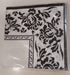White & Black Patterned napkins Disposable (20pcs) - Preppy Kids (Grand Bazaar)
