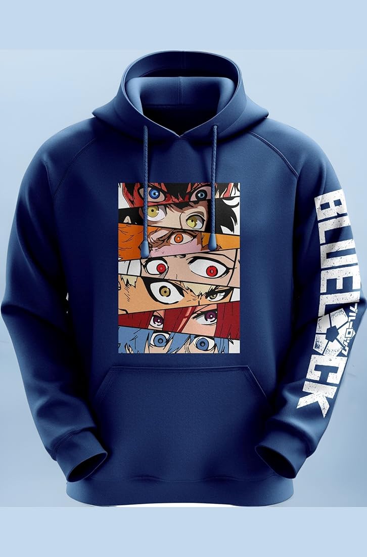 Blue Lock Fleece Pullover Hoodie