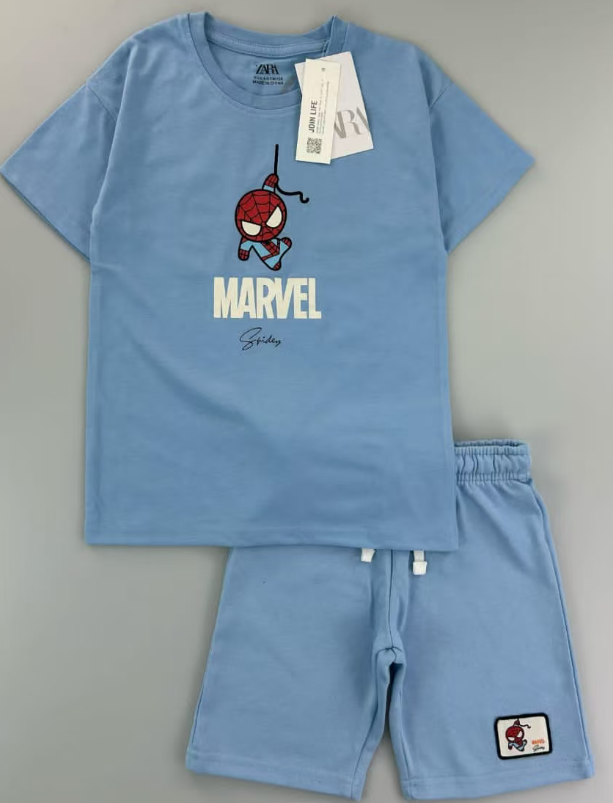 Zara blue Marvel Spidey track suit 2pc