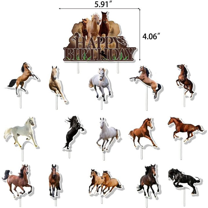 Horse Animals Party decoration package - Preppy Kids (Grand Bazaar)