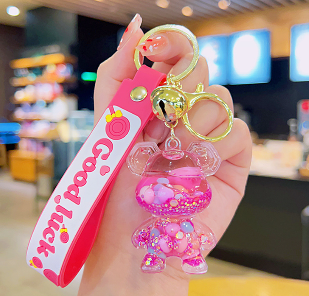 Acrylic Moving Liquid Keychain