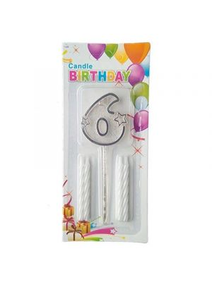 Gold Acrylic Candle 0 to 9 (ACR) - Preppy Kids (Grand Bazaar)