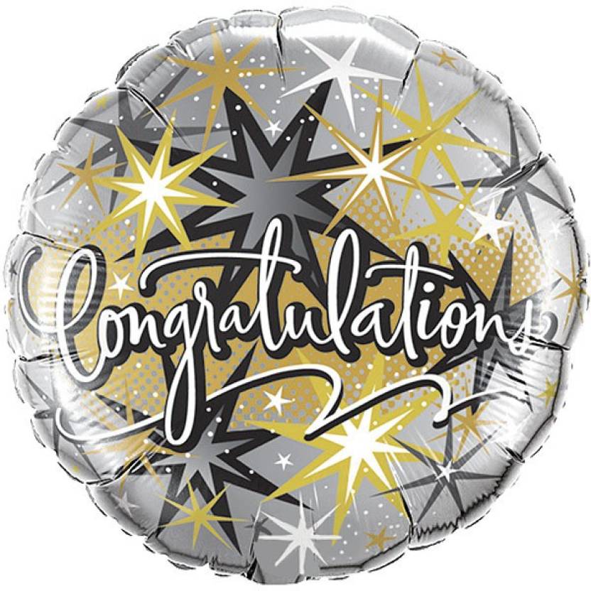Congratulations 18inch Foil Balloon - Preppy Kids (Grand Bazaar)