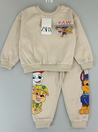 Zara Paw Patrol Cream Joggers Set