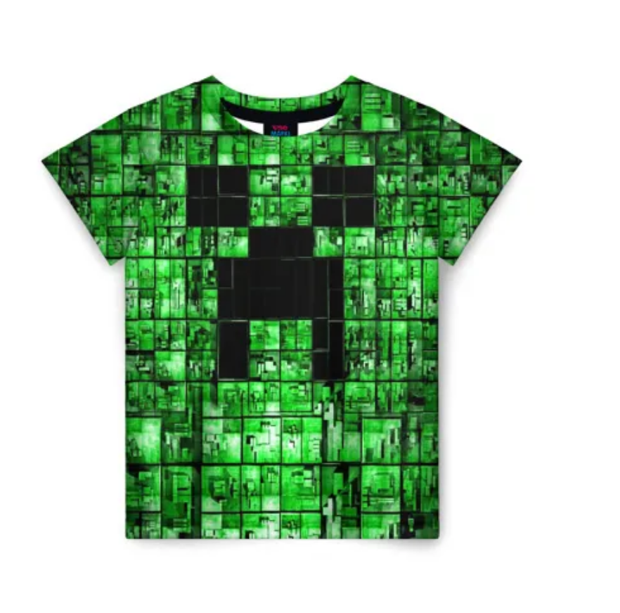 Minecraft  Creeper Tshirt - Preppy Kids (Grand Bazaar)