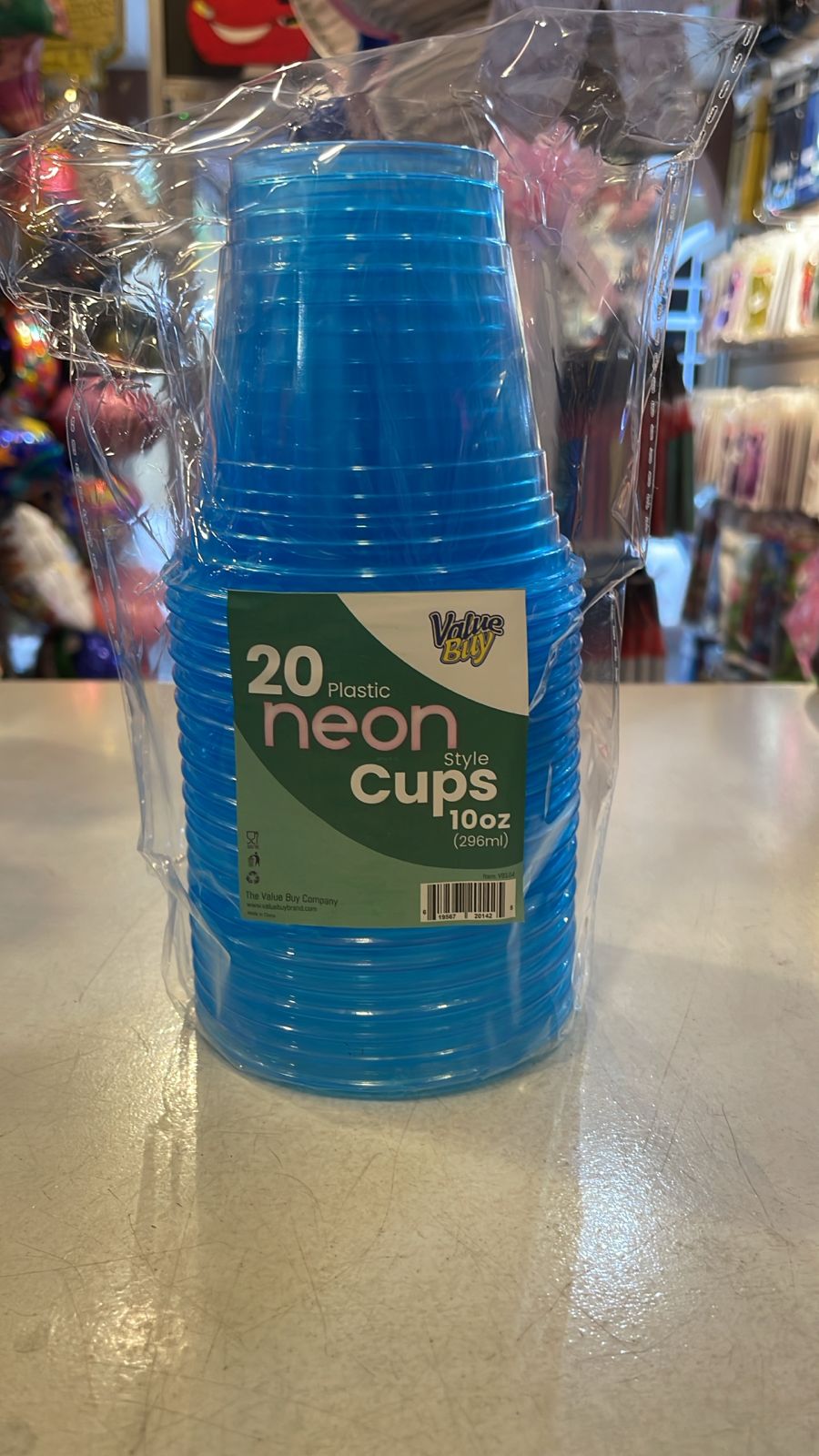 20 pc Neon Cups 10oz (assorted)