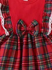 Plaid Dress Toddler Christmas Children&