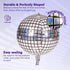 Disco 4D Silver Holographic Foil Balloons 22 Inches Disco Ball Balloons - Preppy Kids (Grand Bazaar)