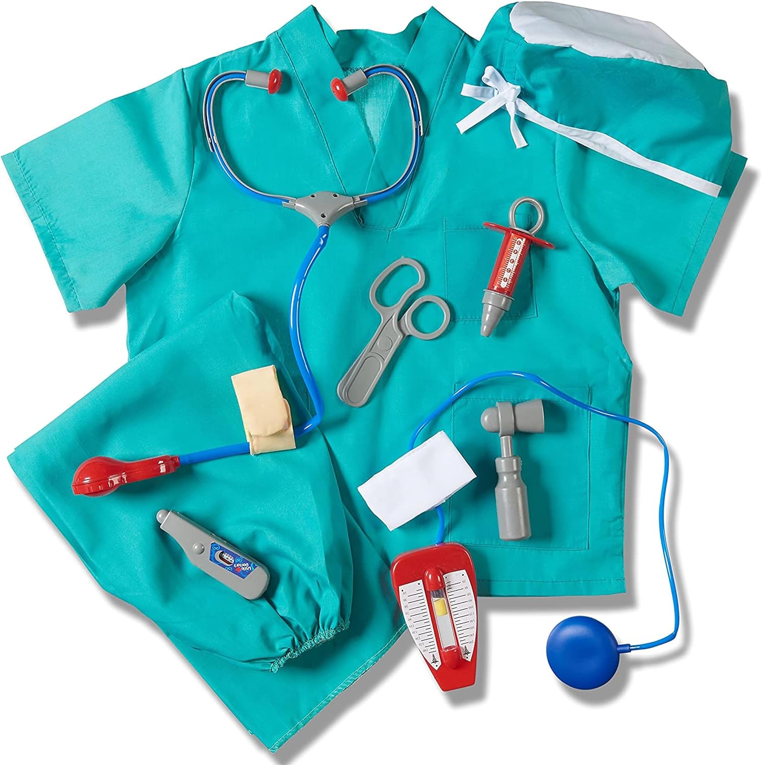Surgeon Deluxe Kids Doctor Costume Set for Toddlers | Role Play Kit with Cute Surgeon Dress-Up Set for Boys & Girls Ages 2-5 | Children&