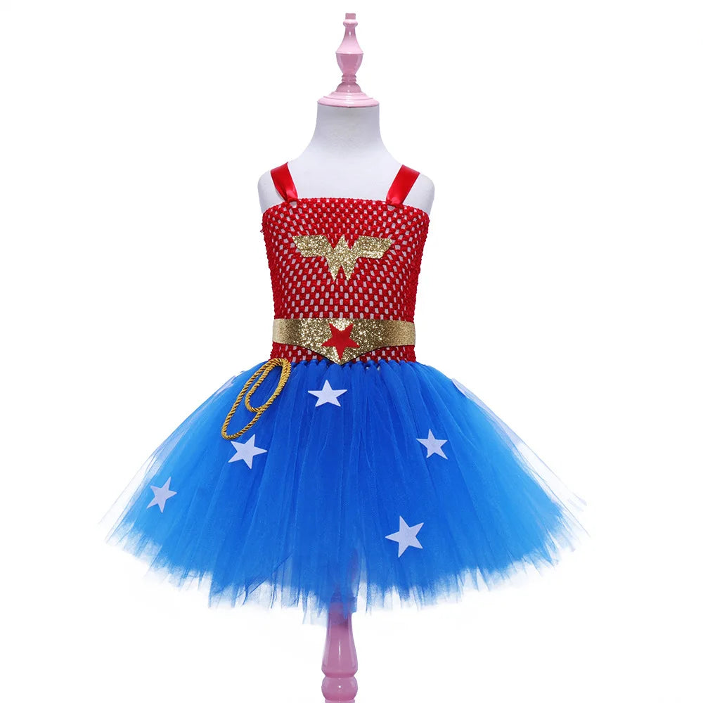 Wonder Woman Tutu Dress Kids Costume cosplay outfit
