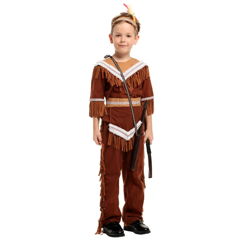 Indian Chief Costume Primitive Man - Preppy Kids (Grand Bazaar)