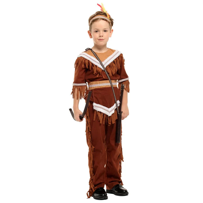 Indian Chief Costume Primitive Man - Preppy Kids (Grand Bazaar)