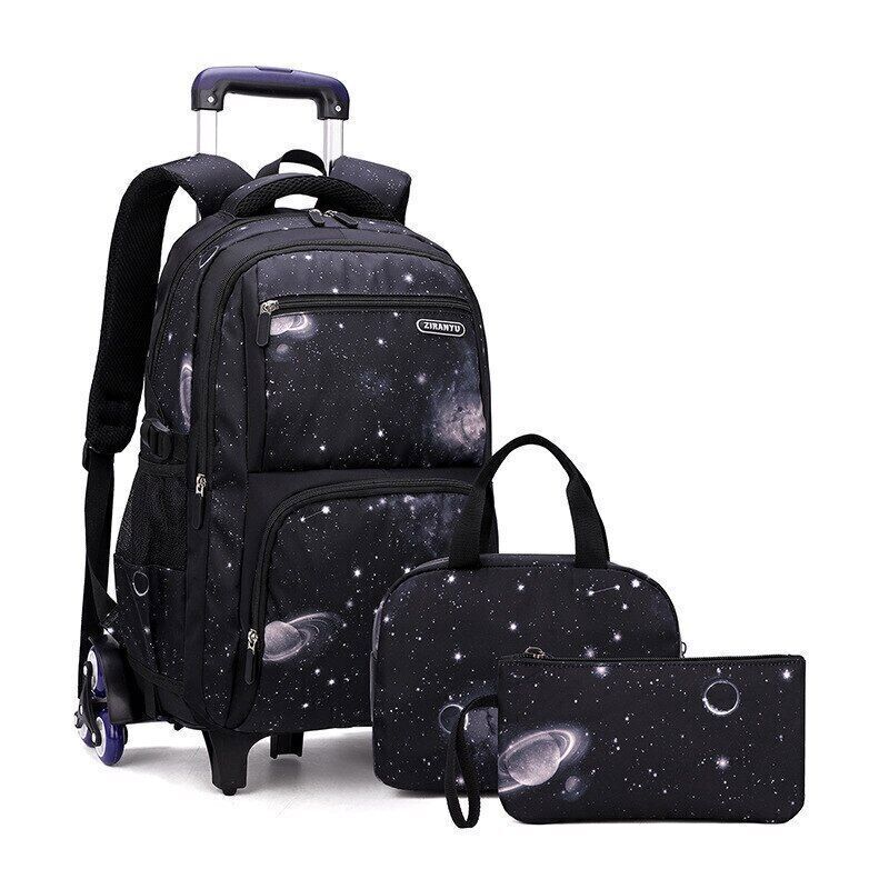 Ziranyu 3pc Trolley Bag Set Galaxy Black - Preppy Kids (Grand Bazaar)