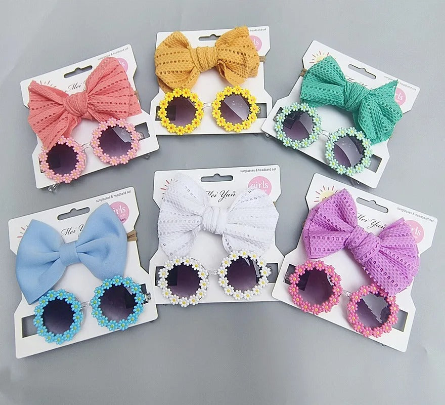 Cute Toddler Shades & Bow - Preppy Kids (Grand Bazaar)