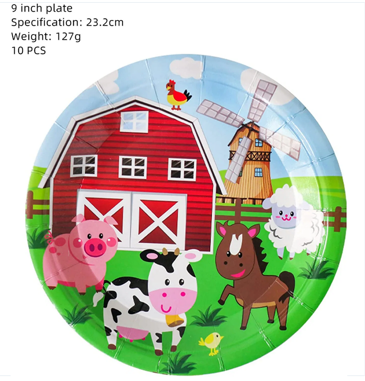 Farm Animals Party decoration package Cow - Preppy Kids (Grand Bazaar)