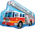 Fire Truck Foil Balloon - Preppy Kids (Grand Bazaar)