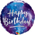HBD Happy Birthday Foil Balloon 5 (18 inch) Galaxy - Preppy Kids (Grand Bazaar)