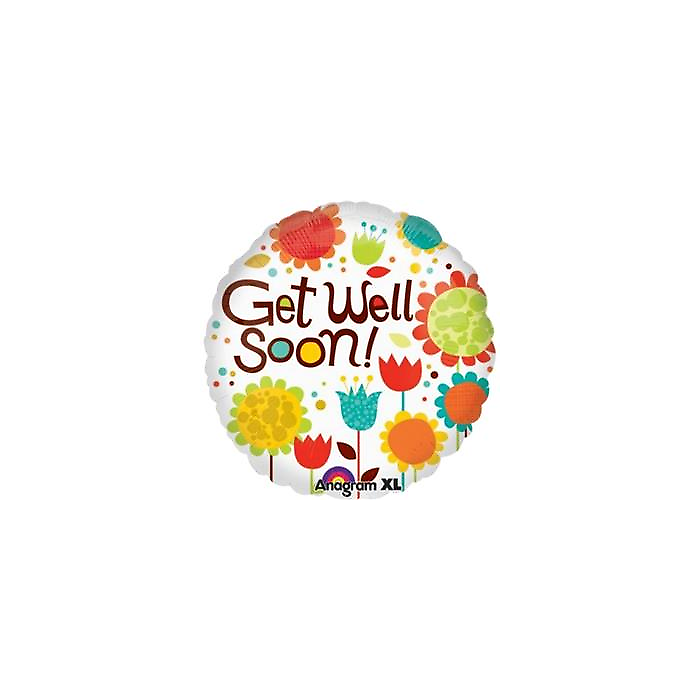 Get Well Soon Cheery Foil Balloon - Preppy Kids (Grand Bazaar)