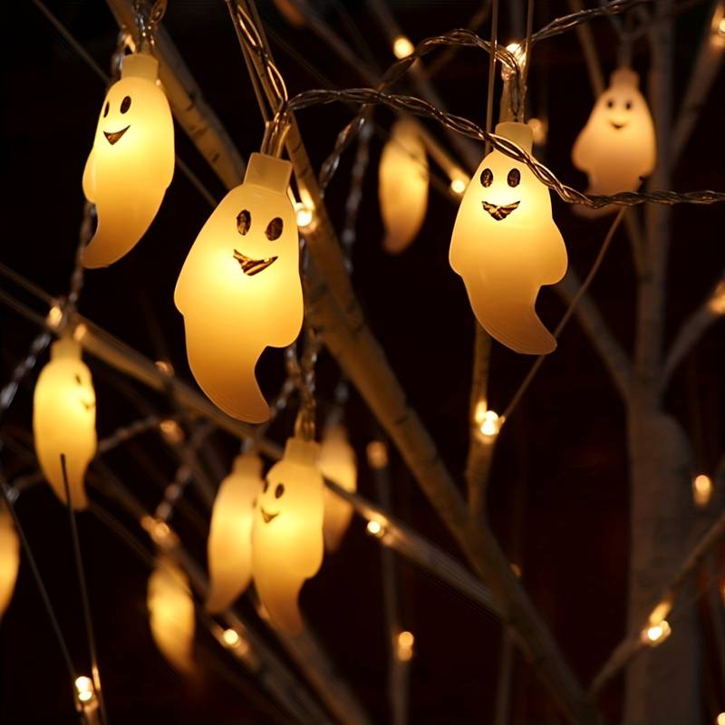 3 metre Ghost Lights Halloween (20 lights) - Preppy Kids (Grand Bazaar)